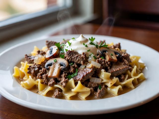 Beef Stroganoff Casserole