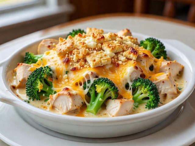 Broccoli Cheese Chicken Casserole