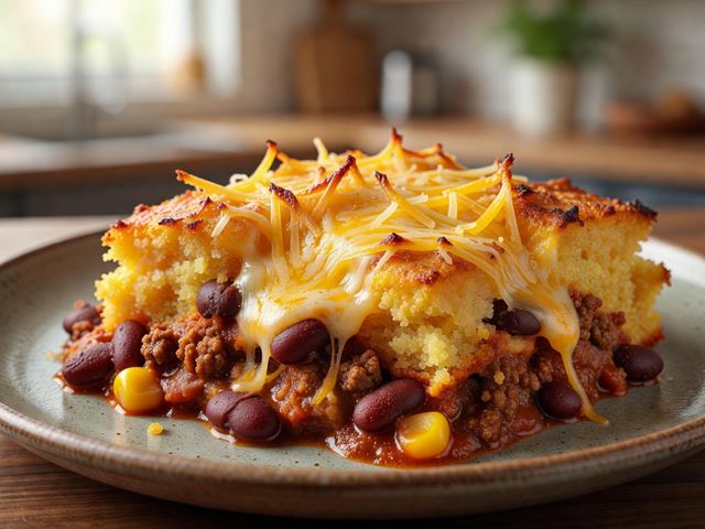 Chili Cornbread Casserole