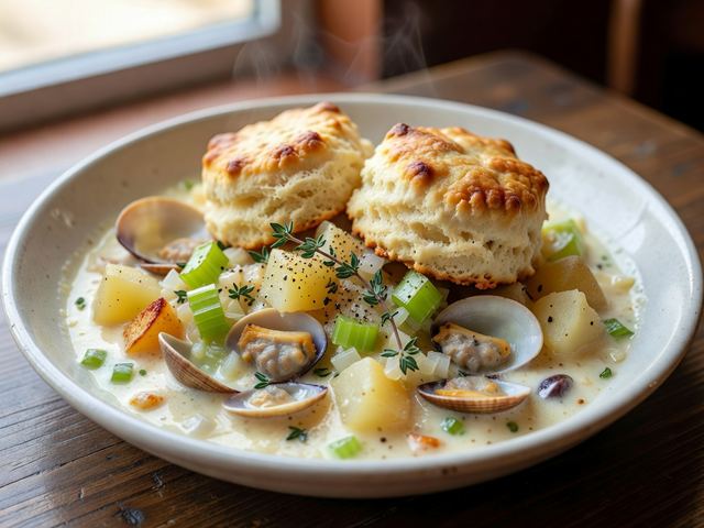 Clam Chowder Biscuit Casserole