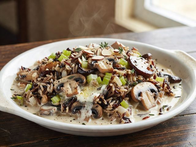 Mushroom Wild Rice Casserole