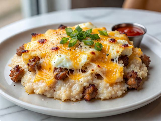 Sausage and Grits Breakfast Casserole