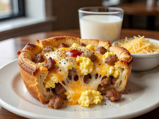 Sausage Egg and Cheese Breakfast Bake