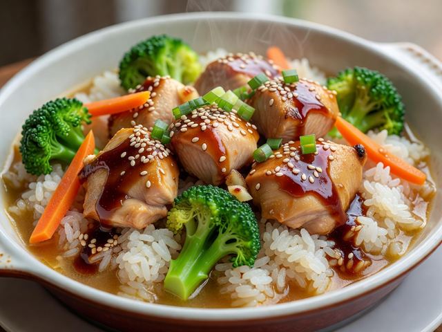 Teriyaki Chicken Rice Casserole