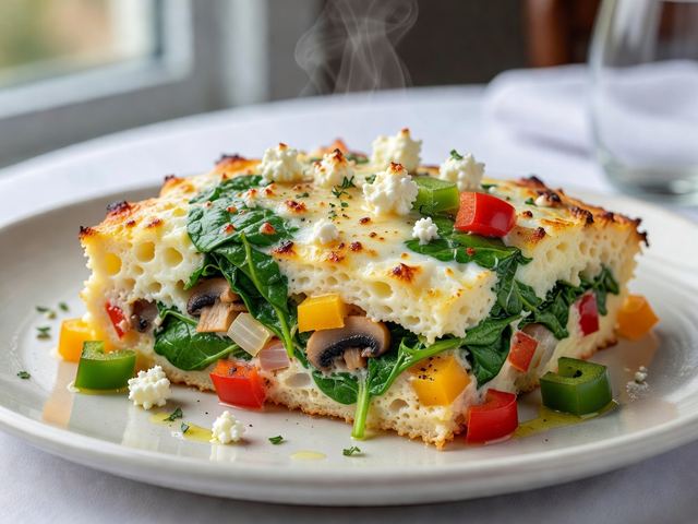 Vegetable Egg White Breakfast Casserole