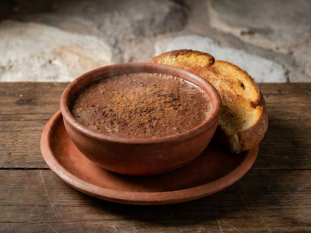 Cinnamon Mexican Hot Chocolate with Thick Toast
