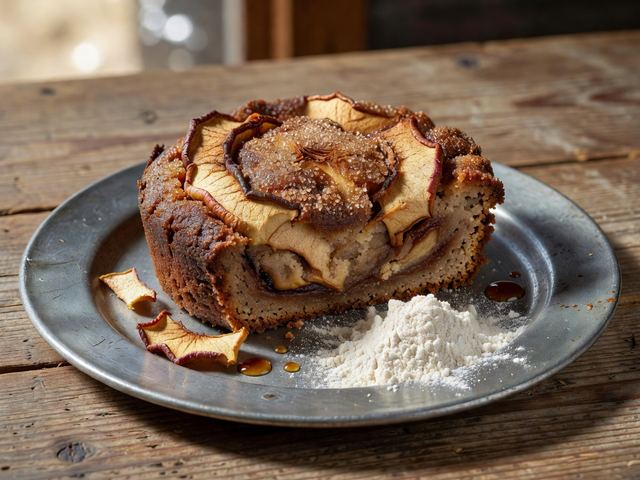 Dried-Apple Skillet Cake with Brown Sugar