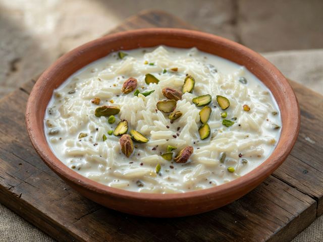 Cardamom Milk Kheer with Toasted Pistachios