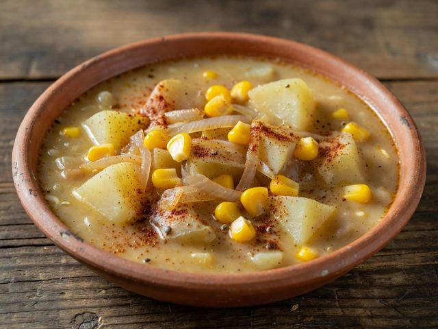 Chunky Potato-and-Corn Chowder with Mild Chile