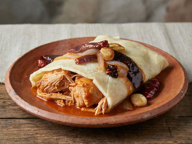 Oven-Steamed Red Chile Chicken Tamales with Masa Dough