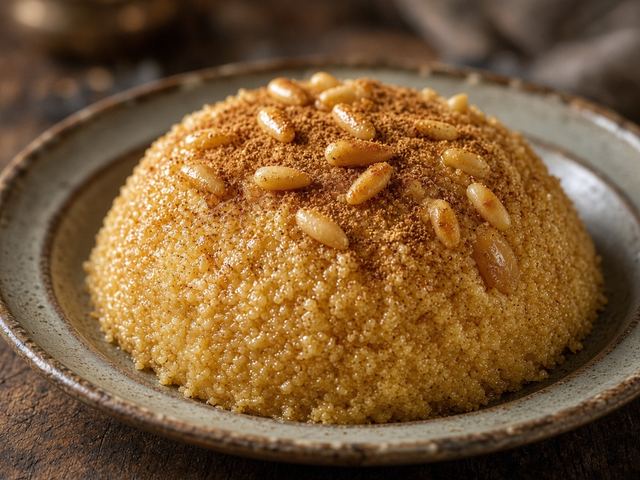 Toasted Semolina Helva with Cinnamon