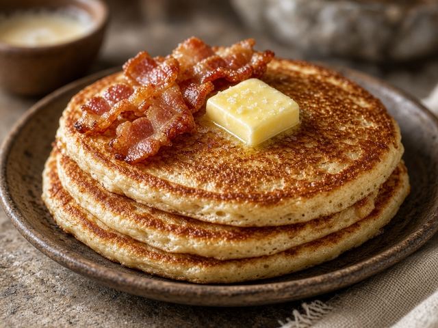 Cast-Iron Sourdough Flapjacks with Crisp Salt Pork