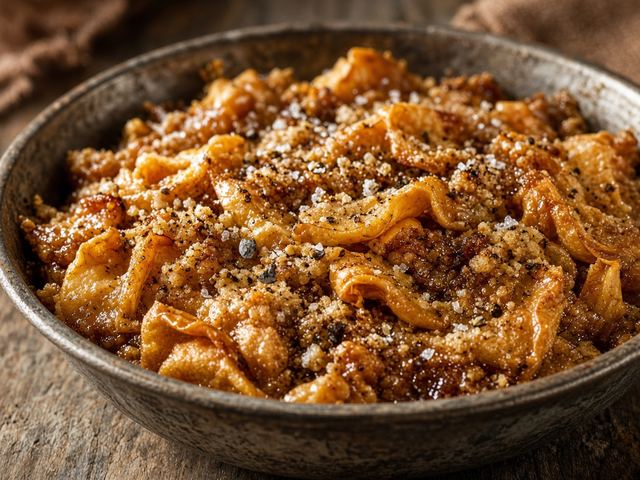 Skillet Dried-Apple Crisp with Brown Sugar