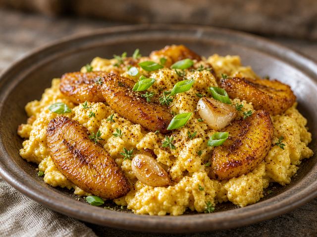Allspice-Scented Plantain Scramble