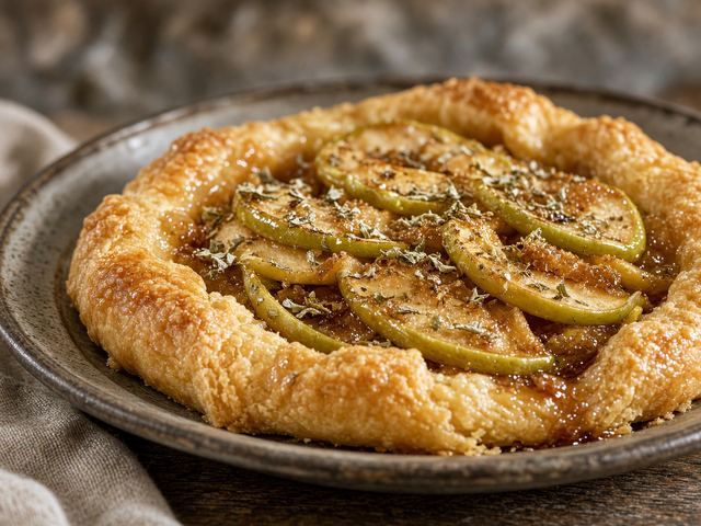 Lard-Crust Apple Slices with Brown Sugar