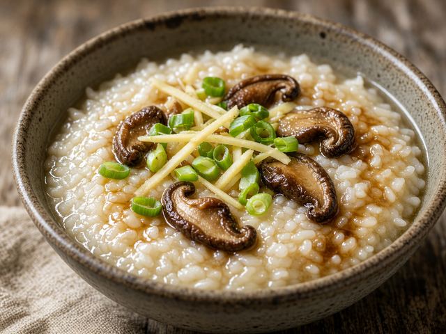 Ginger Scallion Rice Congee