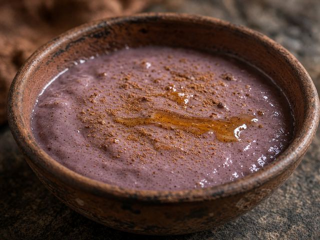 Warm Purple-Corn Spiced Custard Cups