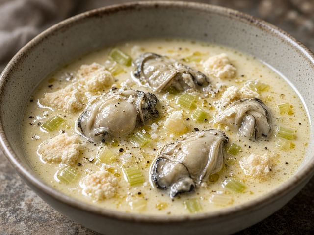 Milk-Rich Oyster Stew with Crushed Saltines