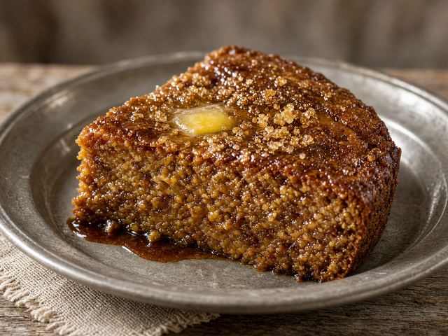 Baked Indian Pudding with Cornmeal and Molasses