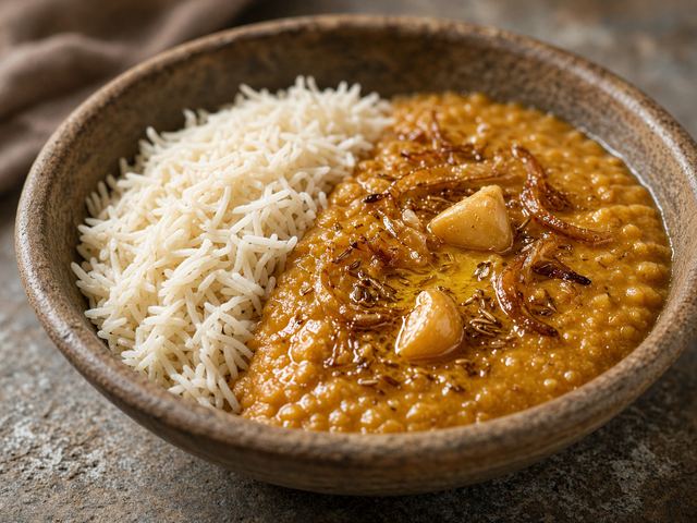 Everyday Cumin Tadka Dal and Rice