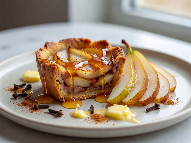 Spiced Pear Compact with Honey