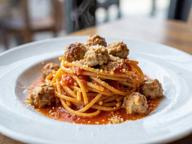 Maccheroni alla Chitarra con Pallottine