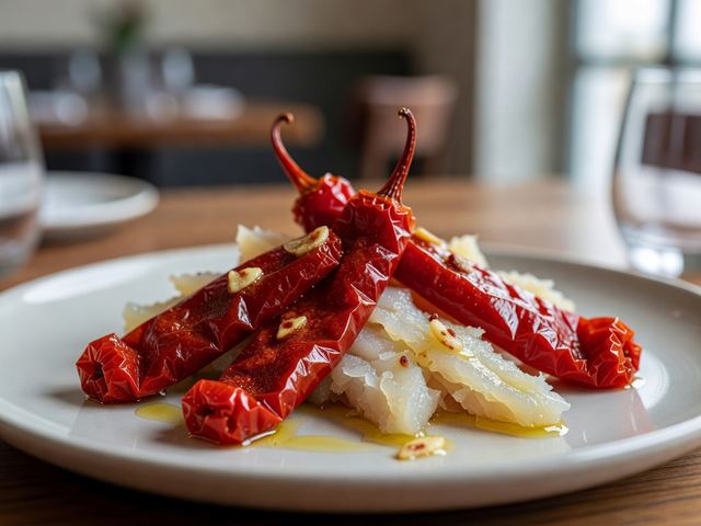 Peperoni Cruschi con Baccalà