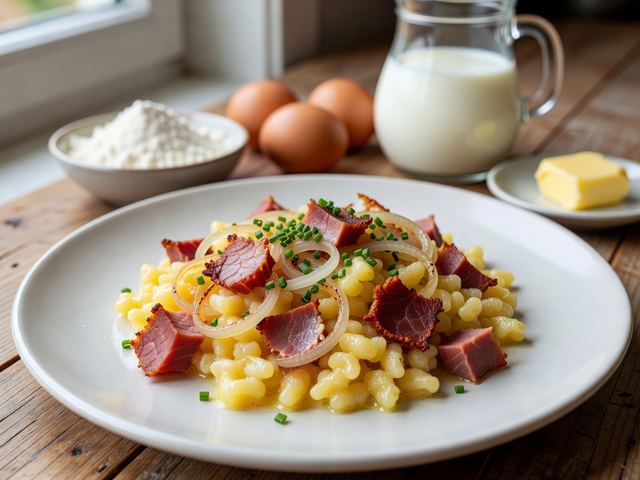Spätzle allo Speck