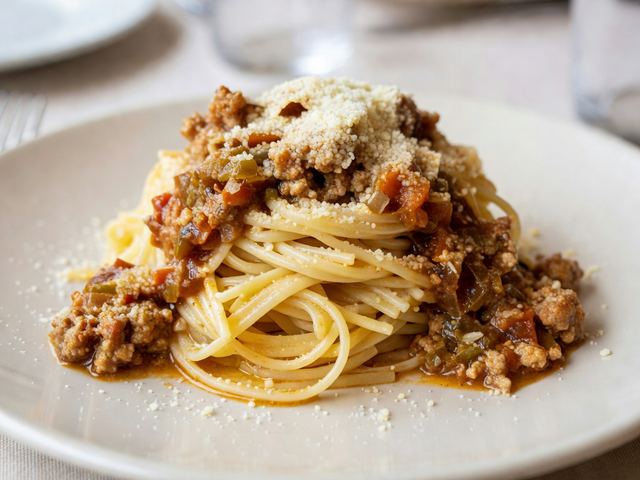 Tajarin al Ragù di Salsiccia