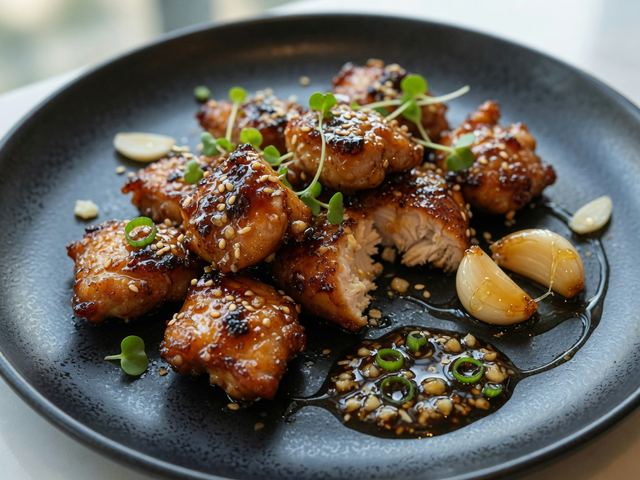 Honey-Garlic Glazed Bits