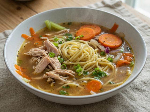 Scraps & Stock Noodle Soup