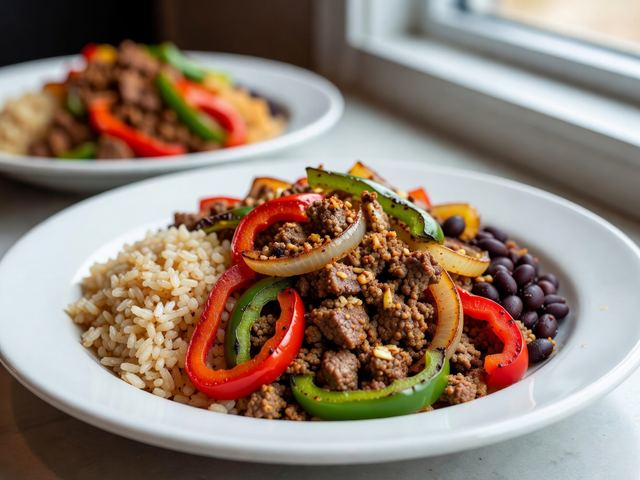 Sheet-Pan Beef Fajita Bowls