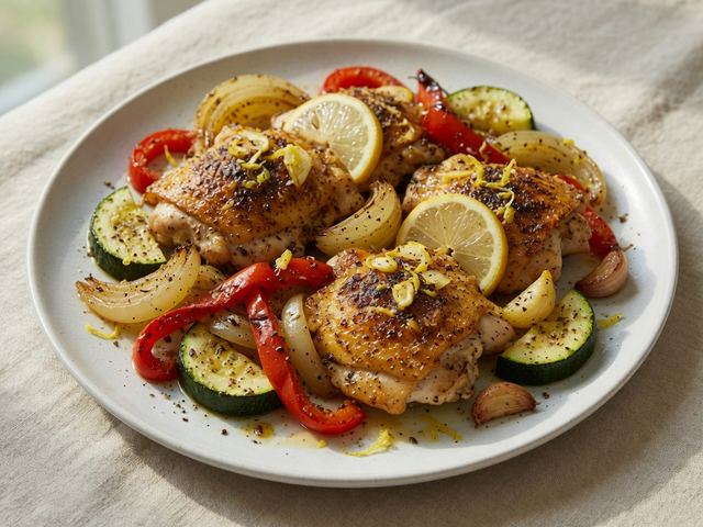 Sheet-Pan Lemon Cumin Chicken & Veggies