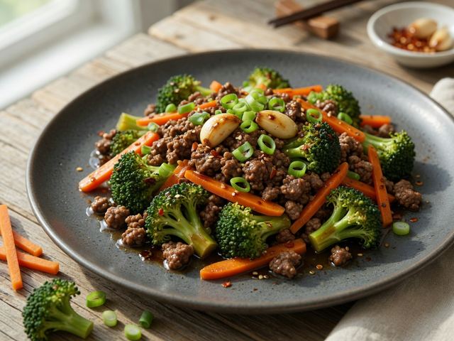 Skillet Beef Stir-Fry with Broccoli & Carrots