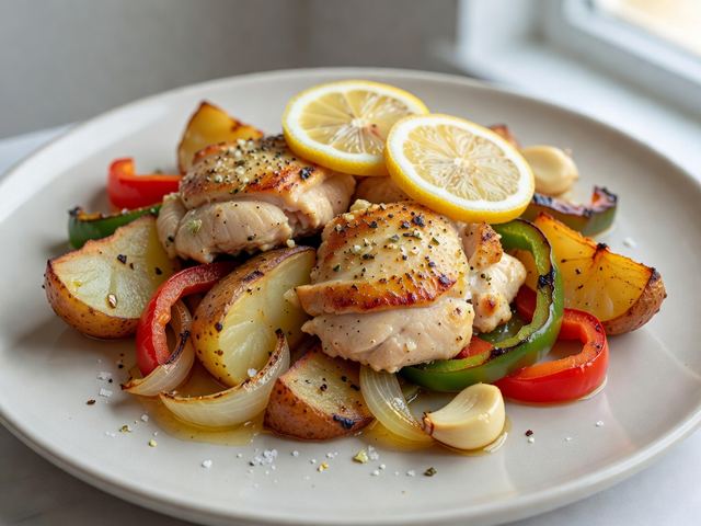 Sheet-Pan Lemon Garlic Chicken & Veggies