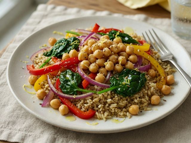 Chickpea & Veggie Rice Bowl