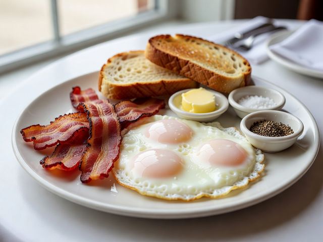 Bacon and Eggs Breakfast Plate