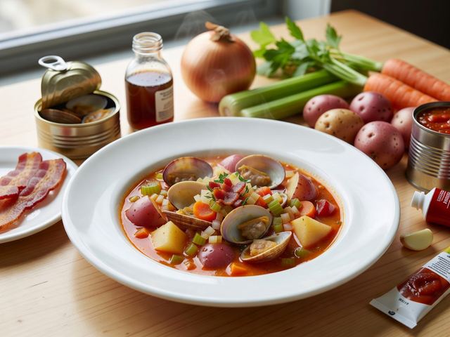 Clam Chowder Manhattan Style