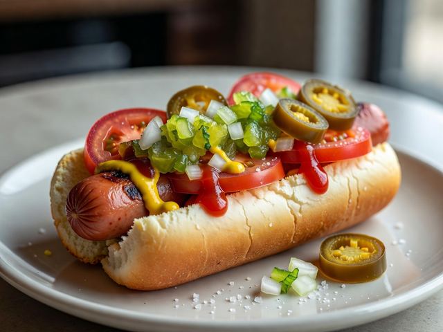 Hot Dog with All the Fixings