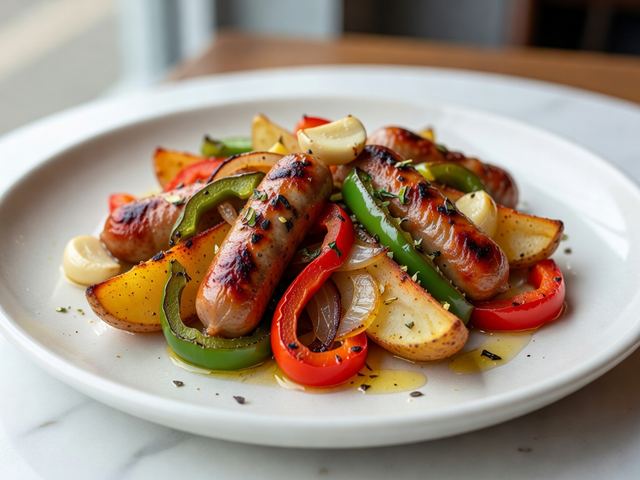 Sheet Pan Sausage and Vegetables