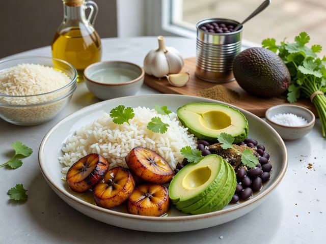 Plantain Maduros and Rice Bowl