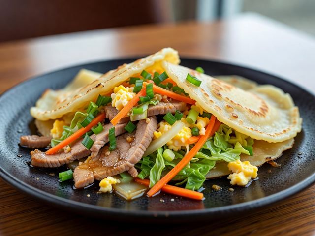 Moo Shu Pork with Pancakes