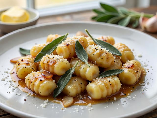 Gnocchi with Brown Butter Sage