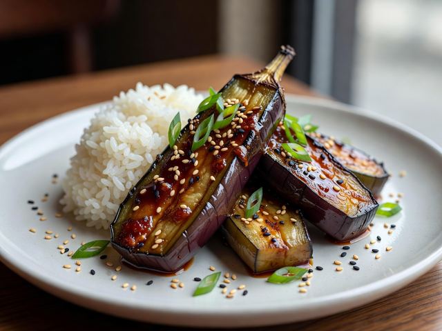Miso Glazed Eggplant
