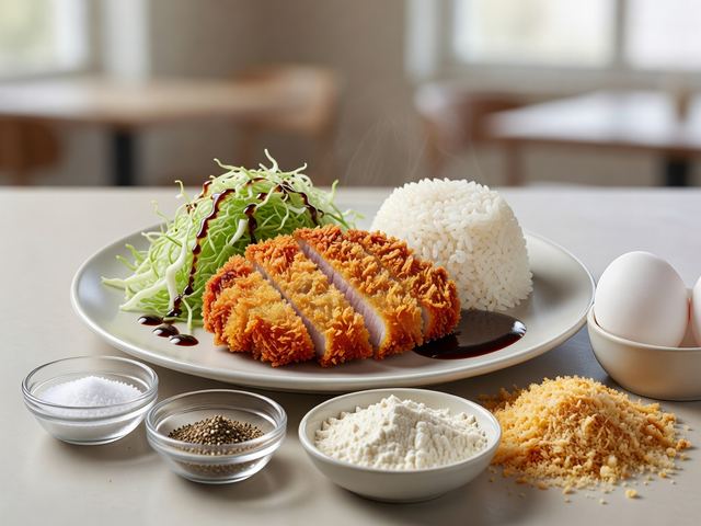Tonkatsu with Cabbage