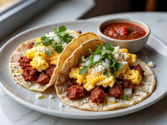 Chorizo and Egg Tacos