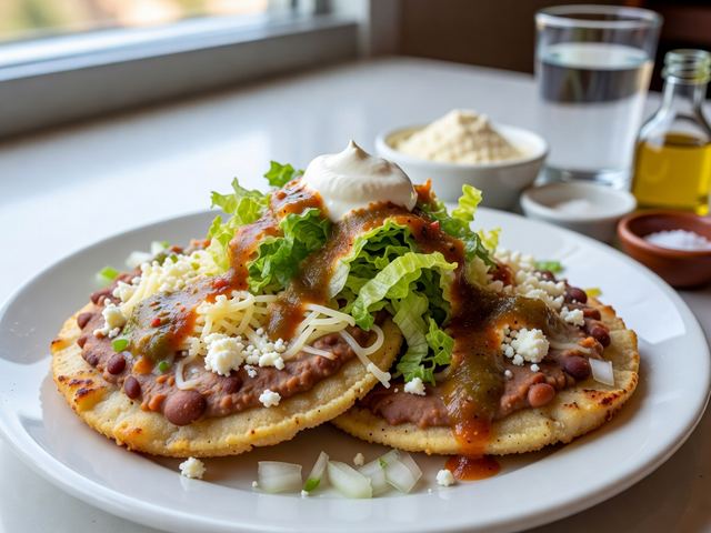 Sopes with Beans and Cheese