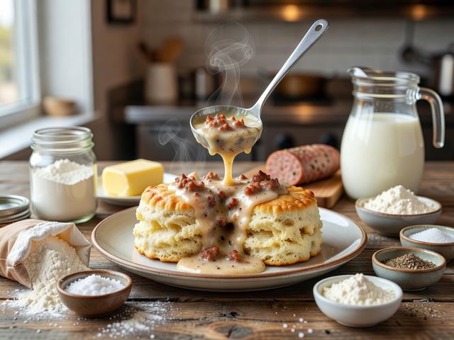Biscuits and Sausage Gravy