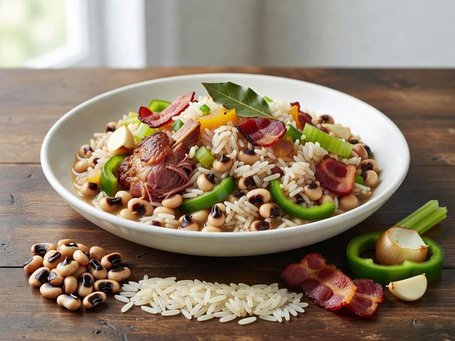 Black-Eyed Peas with Rice
