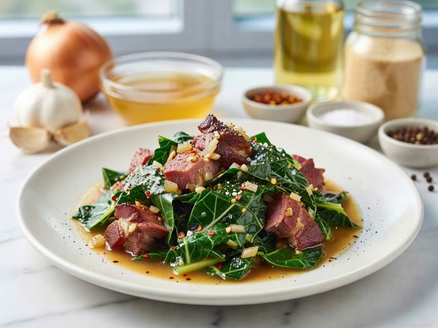 Collard Greens with Ham Hock